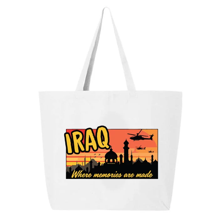 Iraq Where Memories Are Made Oif Military Tourist Retro 25L Jumbo Tote