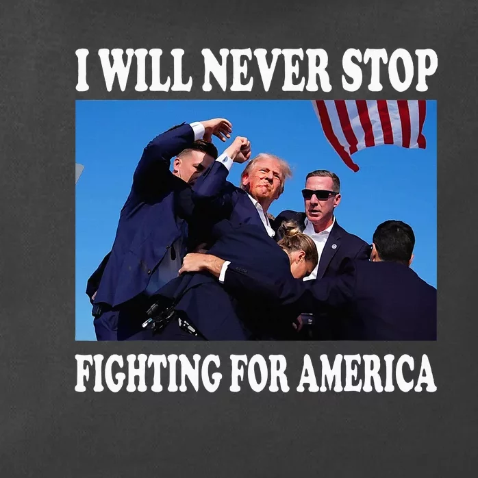 I Will Never Stop Fighting For America Zip Tote Bag