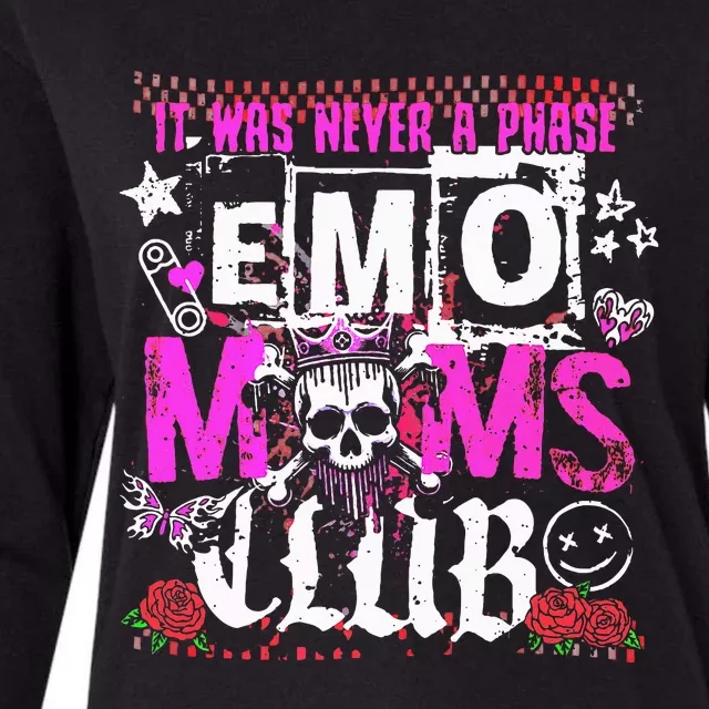 It Was Never A Phase Emo Moms Club Womens Cotton Relaxed Long Sleeve T-Shirt