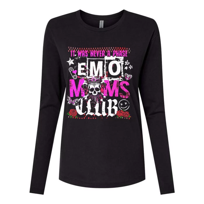 It Was Never A Phase Emo Moms Club Womens Cotton Relaxed Long Sleeve T-Shirt