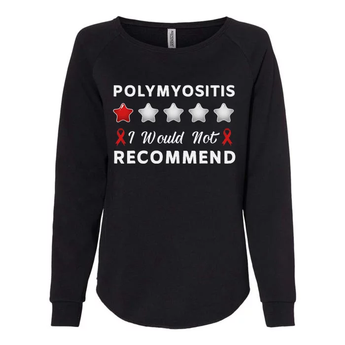 I Would Not Recommend Funny Polymyositis Awareness Gift Womens California Wash Sweatshirt