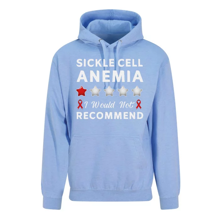 I Would Not Recommend Sickle Cell Anemia Awareness Gift Unisex Surf Hoodie