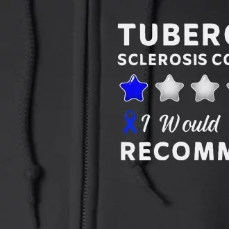 I Would Not Recommend Tuberous Sclerosis Complex Awareness Full Zip Hoodie