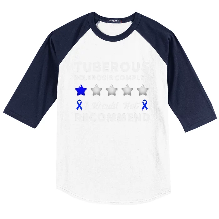 I Would Not Recommend Tuberous Sclerosis Complex Awareness Baseball Sleeve Shirt