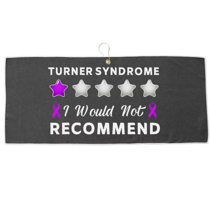 I Would Not Recommend Funny Turner Syndrome Awareness Gift Large Microfiber Waffle Golf Towel