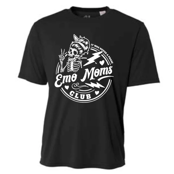 It Was Never A Phase Emo Moms Club MotherS Day Skeleton Cooling Performance Crew T-Shirt