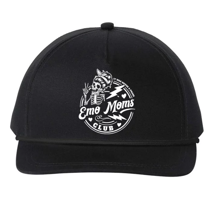 It Was Never A Phase Emo Moms Club MotherS Day Skeleton Snapback Five-Panel Rope Hat