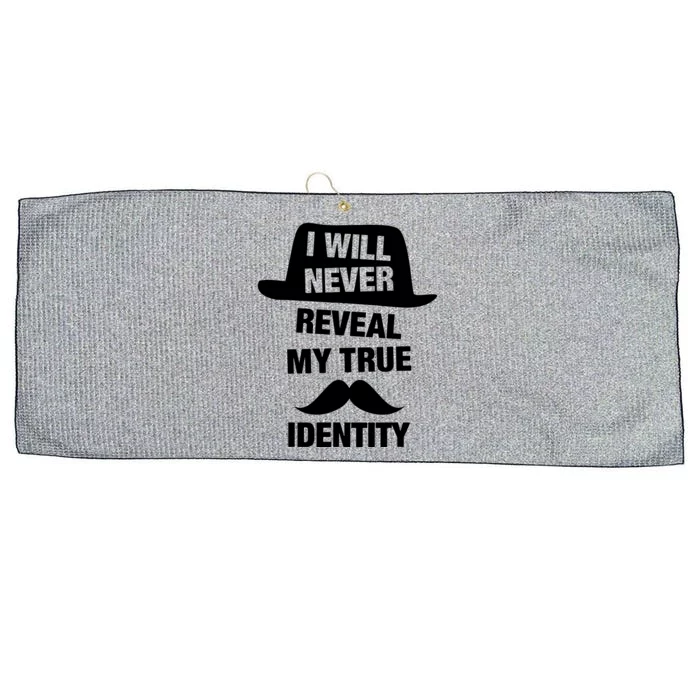 I Will Never Reveal My True Identity Large Microfiber Waffle Golf Towel