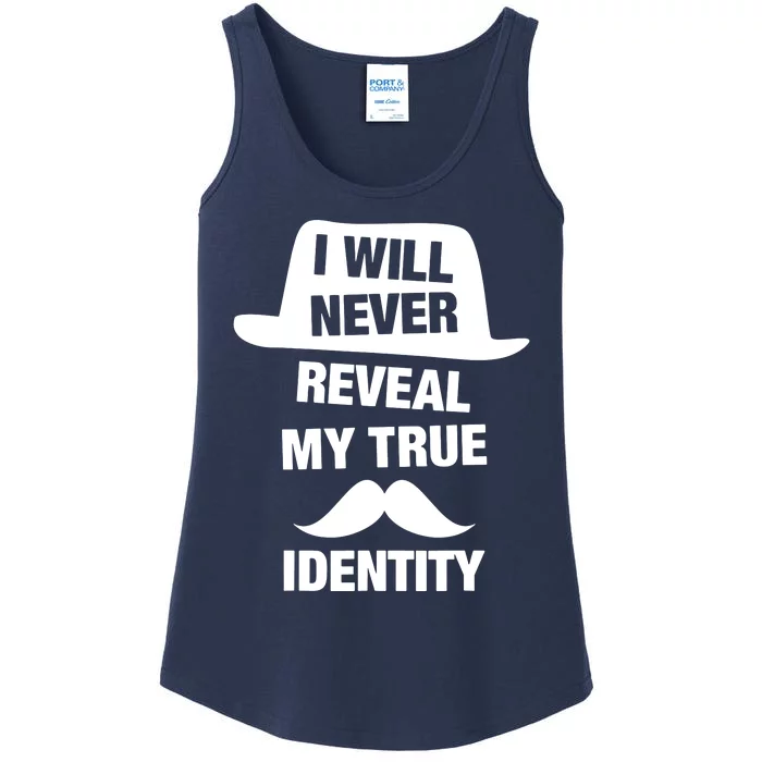 I Will Never Reveal My True Identity Ladies Essential Tank