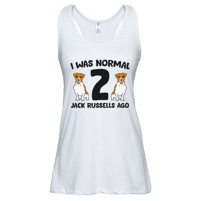 I Was Normal 2 Jack Russells Ago Funny Jack Russell Ladies Essential Flowy Tank