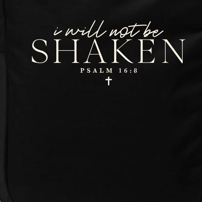 I Will Not Be Shaken Christian Minimal Impact Tech Backpack