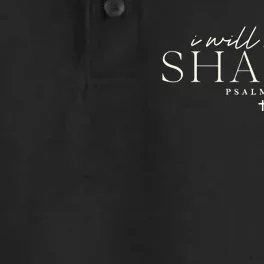 I Will Not Be Shaken Christian Minimal Dry Zone Grid Performance Polo