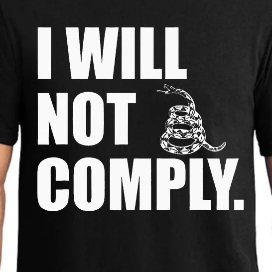 I Will Not Comply Gadsden Snake Pajama Set