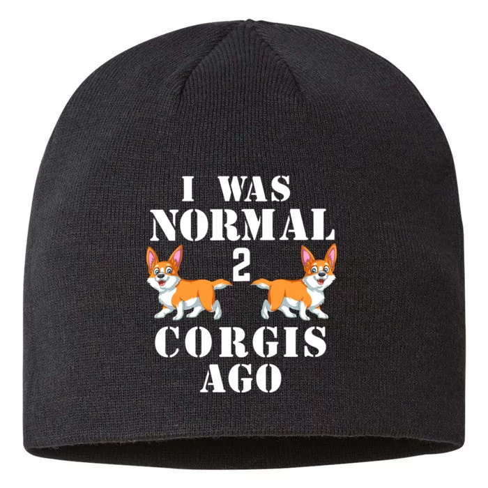 I Was Normal 2 Corgis Ago 8 1/2in Sustainable Knit Beanie