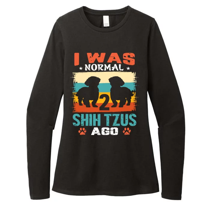 I Was Normal 2 Shih Tzus Ago Womens CVC Long Sleeve Shirt