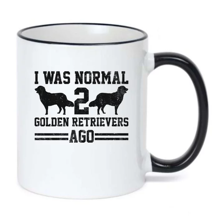 I Was Normal 2 Golden Retriever Ago Black Color Changing Mug