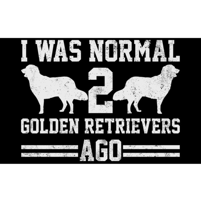 I Was Normal 2 Golden Retriever Ago Bumper Sticker