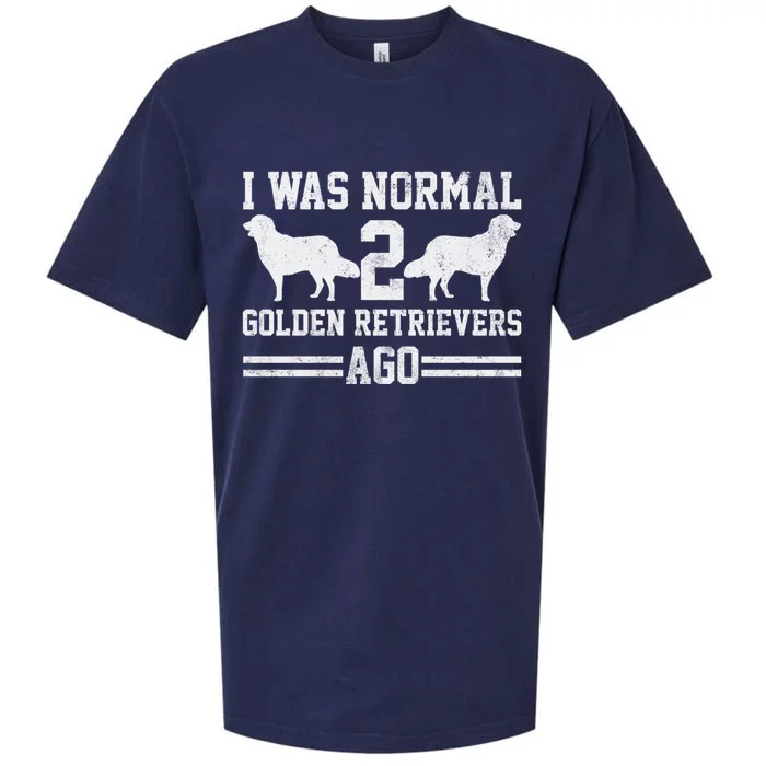 I Was Normal 2 Golden Retriever Ago Sueded Cloud Jersey T-Shirt