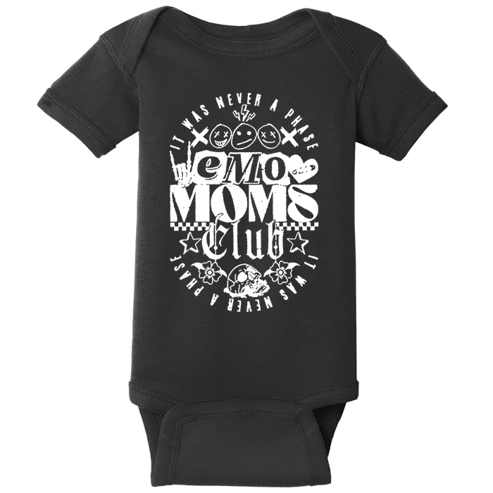 It Was Never A Phase Emo Moms Club Baby Bodysuit