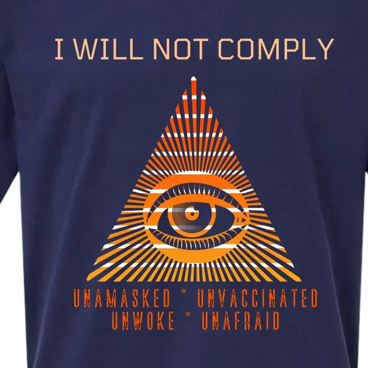 I Will Not Comply Unafraid Sueded Cloud Jersey T-Shirt