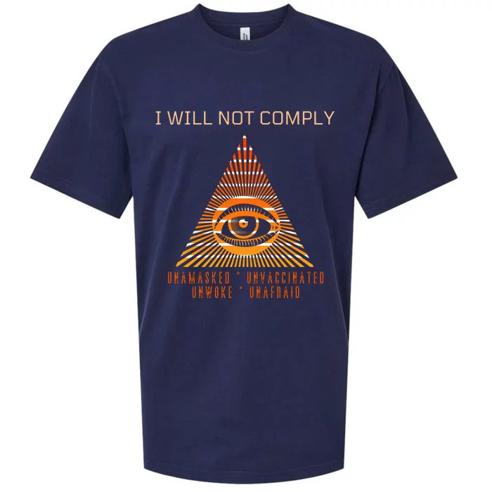 I Will Not Comply Unafraid Sueded Cloud Jersey T-Shirt