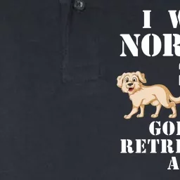 I Was Normal Two Golden Retrivers Softstyle Adult Sport Polo