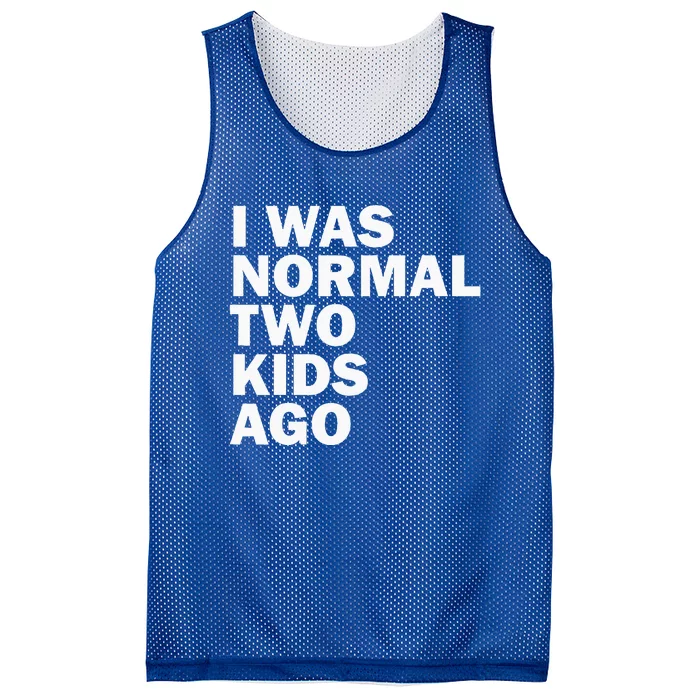 I Was Normal Two Ago Father Day Dad Daddy Papa Pops Mesh Reversible Basketball Jersey Tank