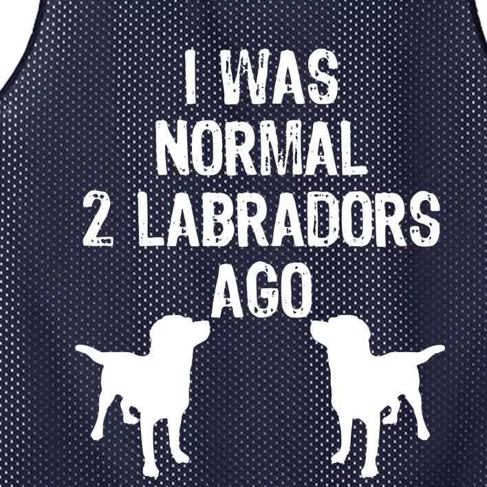 I Was Normal 2 Labradors Ago Funny Retriever T Mesh Reversible Basketball Jersey Tank