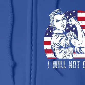 I Will Not Comply Full Zip Hoodie