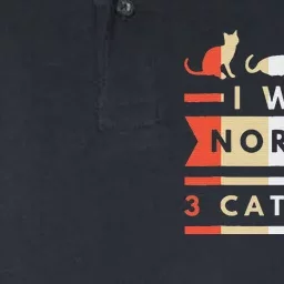 I was normal 3 cats ago cat lovers owners funny Retro Softstyle Adult Sport Polo