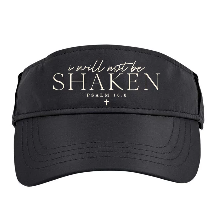 I Will Not Be Shaken Christian Minimal Adult Drive Performance Visor