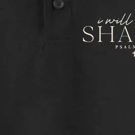 I Will Not Be Shaken Christian Minimal Dry Zone Grid Performance Polo