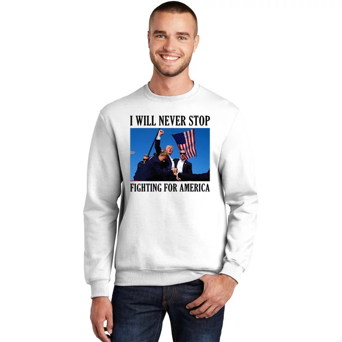 I Will Never Stop Fighting For America Sweatshirt