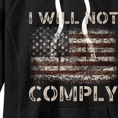 I Will Not Comply Women's Fleece Hoodie