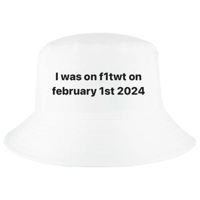 I Was On F1twt On February 1st 2024 Cool Comfort Performance Bucket Hat