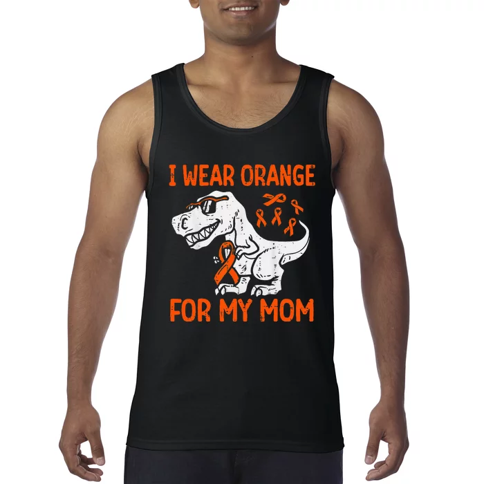 I Wear Orange For My Mom Dinosaur Multiple Sclerosis Tank Top