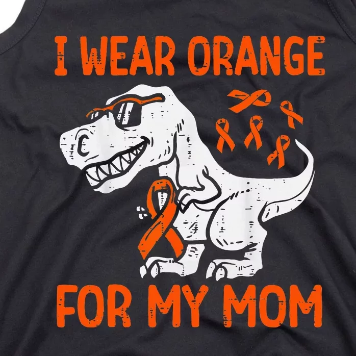 I Wear Orange For My Mom Dinosaur Multiple Sclerosis Tank Top