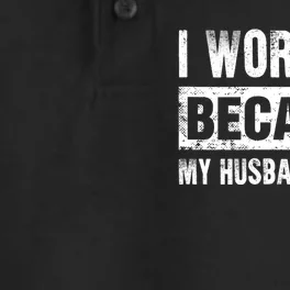 I Work Out Because My Husband Is Hot Funny Workout Dry Zone Grid Performance Polo