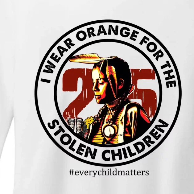 I Wear Orange For Stolen Children Every Child Matters Womens CVC Long Sleeve Shirt