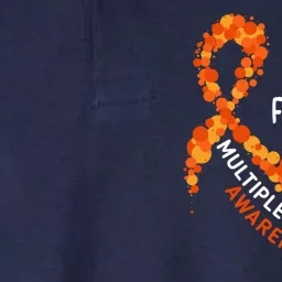 I Wear Orange For My Mom Multiple Sclerosis Awareness Softstyle Adult Sport Polo