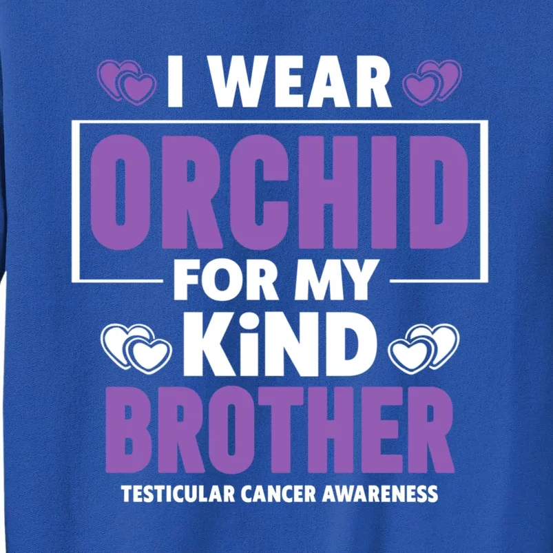 I Wear Orchid For My Brother Gift Testicular Cancer Awareness Gift Sweatshirt