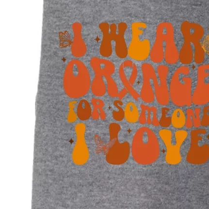 I Wear Orange For Someone I Love Ms Awareness Doggie 3-End Fleece Hoodie