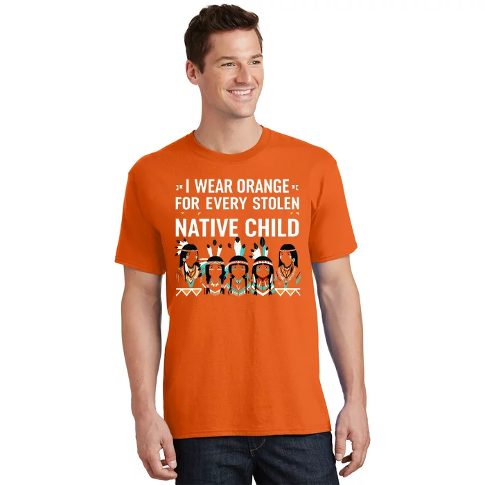 I Wear Orange For Every American Native Child Indian Pride T-Shirt