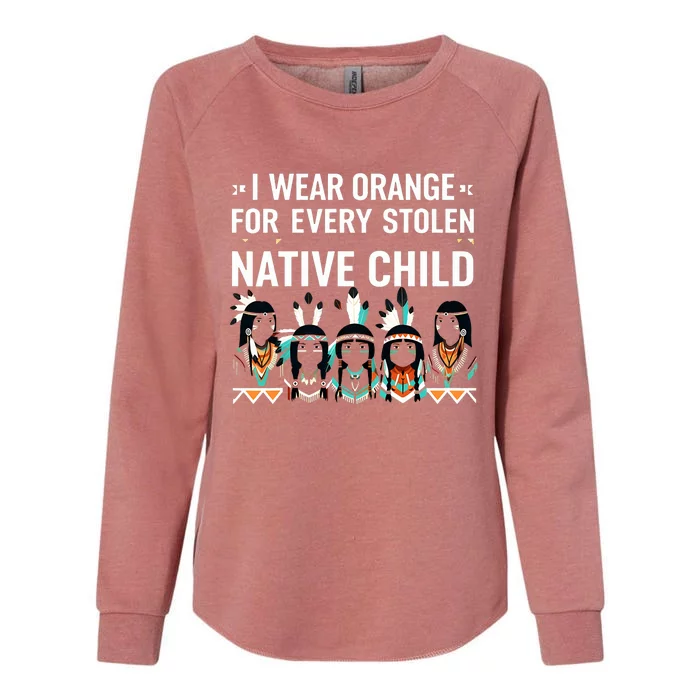 I Wear Orange For Every American Native Child Indian Pride Womens California Wash Sweatshirt