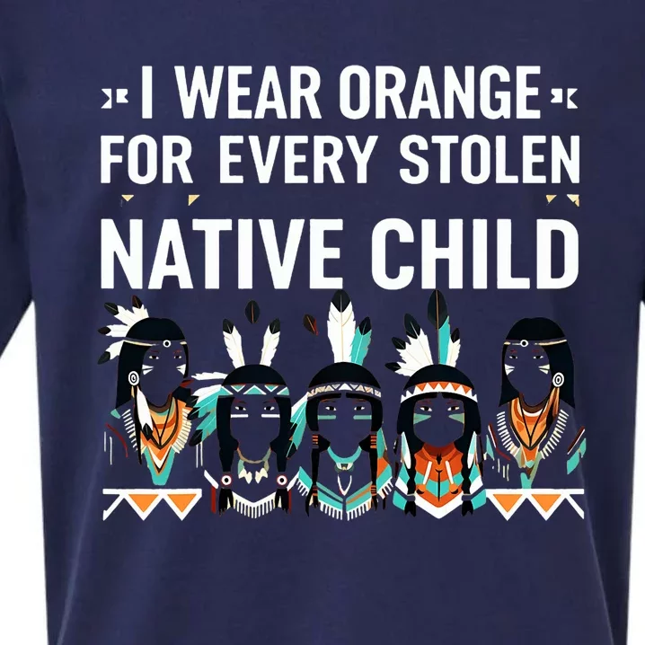 I Wear Orange For Every American Native Child Indian Pride Sueded Cloud Jersey T-Shirt