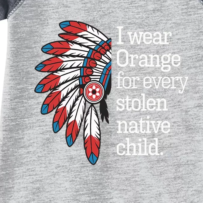 I Wear Orange For Every American Native Child Infant Baby Jersey Bodysuit