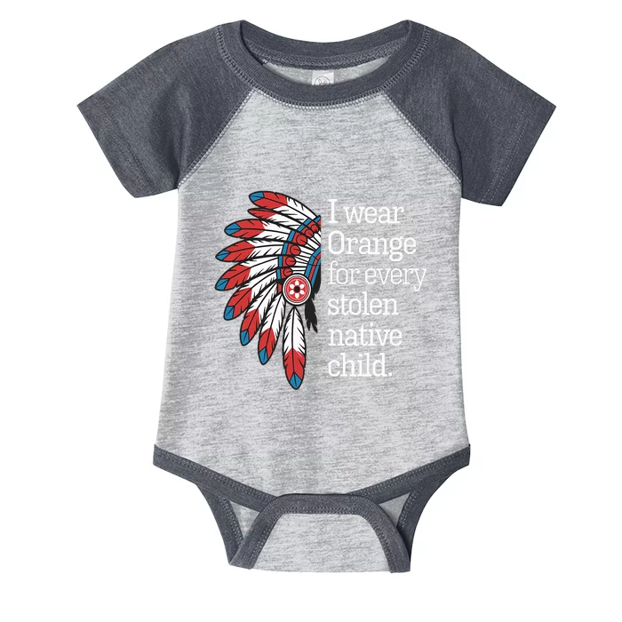 I Wear Orange For Every American Native Child Infant Baby Jersey Bodysuit