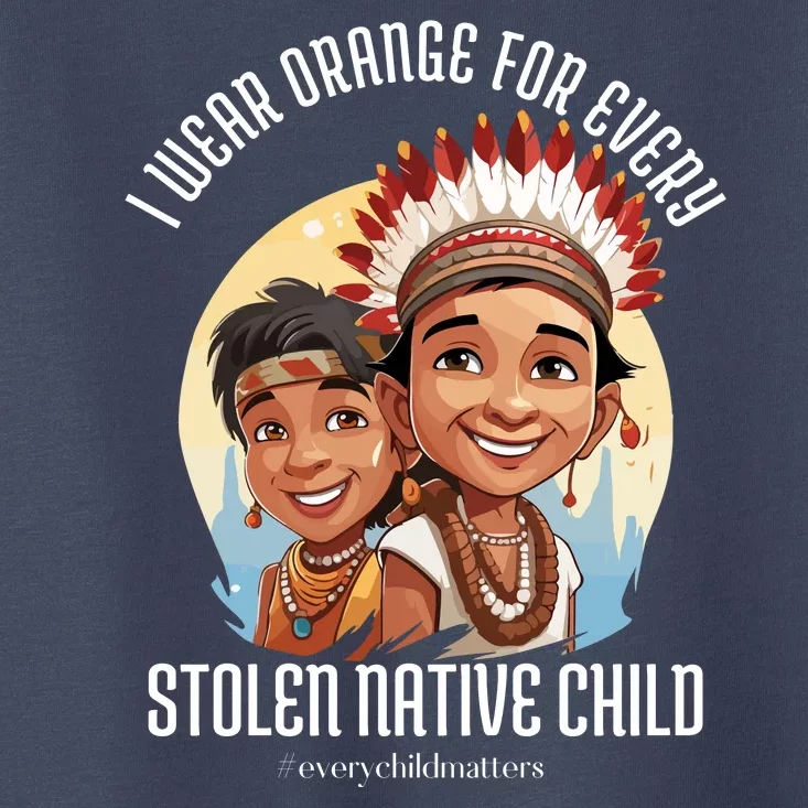 I Wear Orange For Indigenous Children Toddler T-Shirt