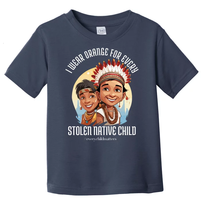 I Wear Orange For Indigenous Children Toddler T-Shirt