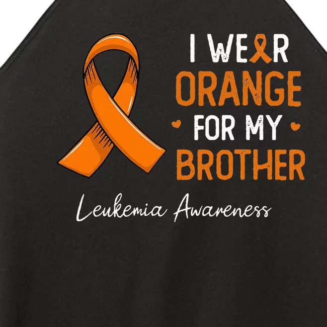 I Wear Orange For My Brother Leukemia Awareness Month Women’s Perfect Tri Rocker Tank